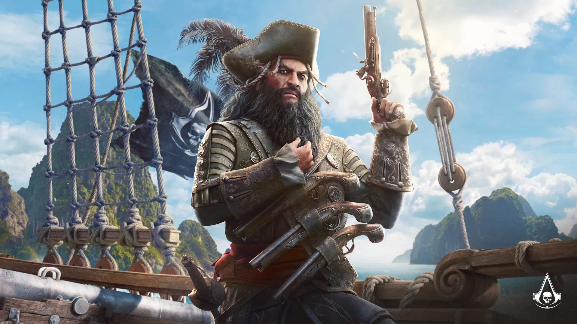Blackbeard in official Black Flag Resynced character art.