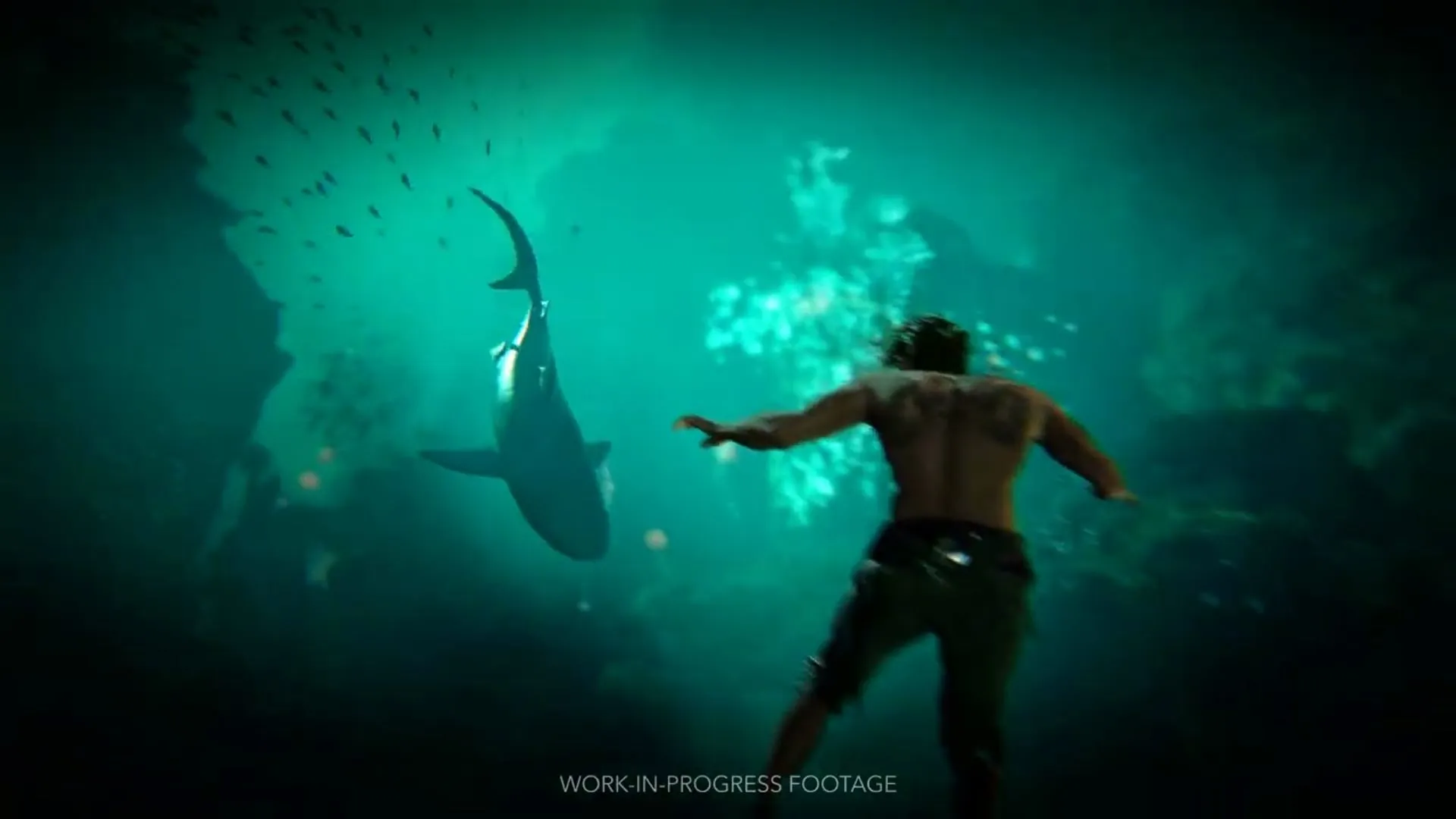 Official Ubisoft Black Flag Resynced shark-attack gameplay thumbnail.