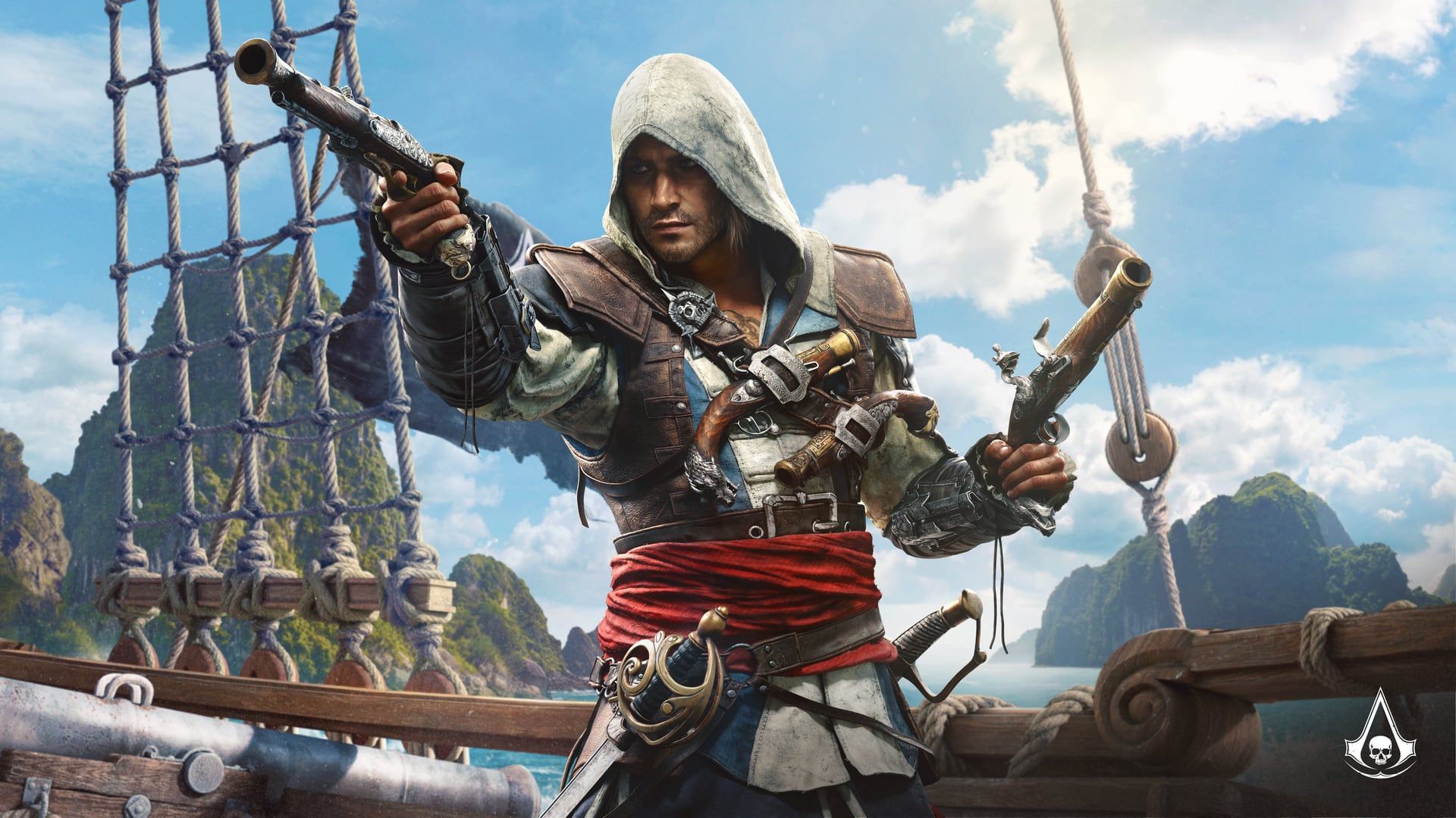 Edward Kenway in close-up from official Black Flag Resynced character art.