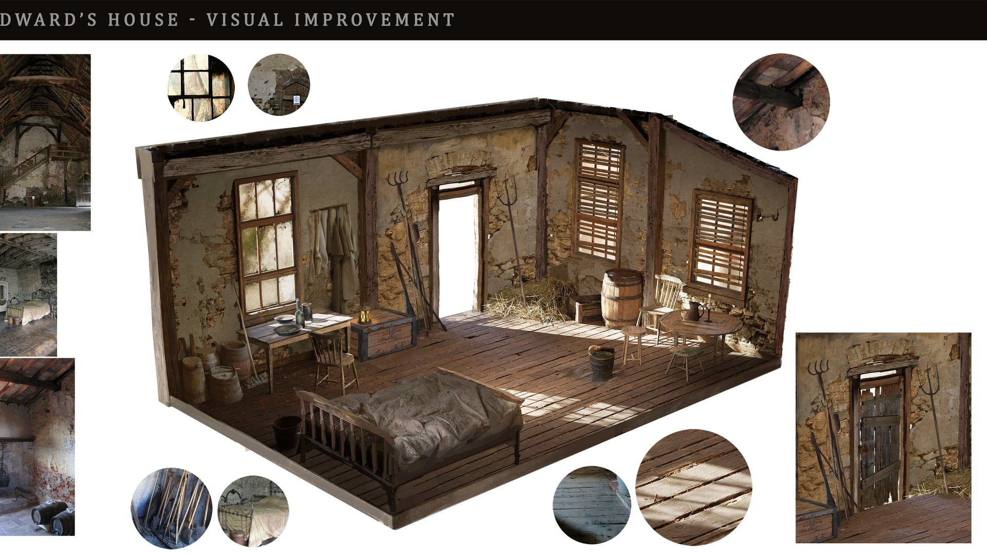 Official Black Flag Resynced concept art of a Caribbean hovel.