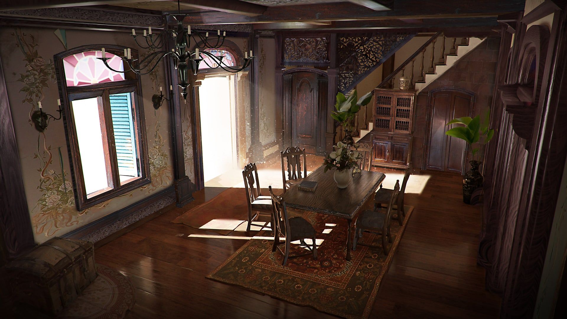 Official Ubisoft Black Flag Resynced Great Inagua mansion concept art.